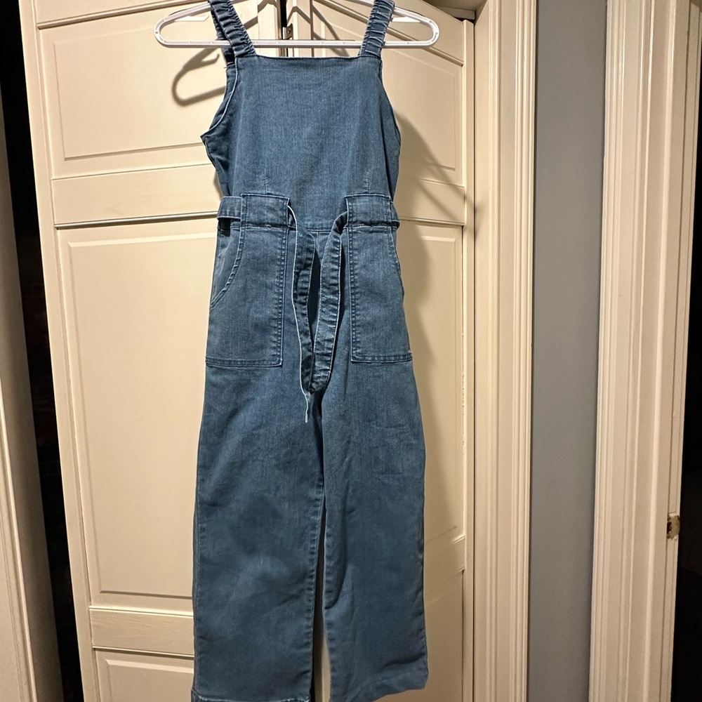 Copper Key Denim Jumpsuit in Blue